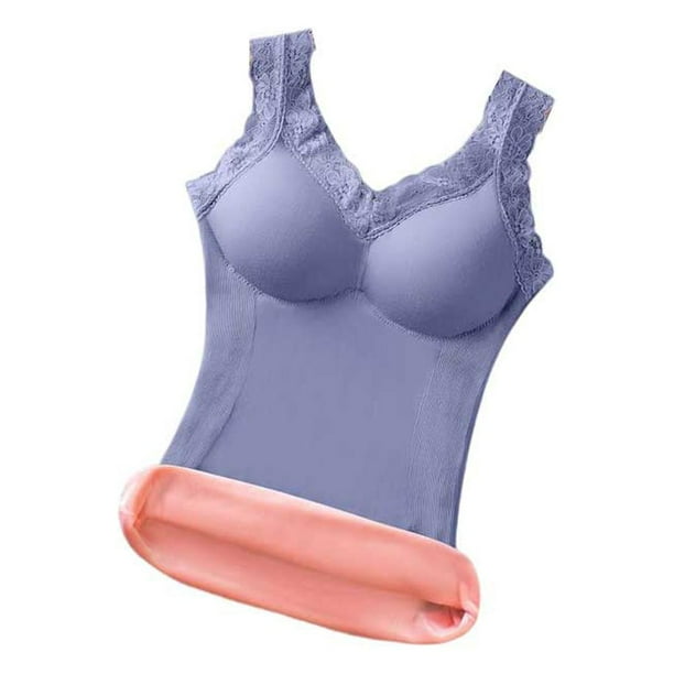 Sonducket Chaleco térmico, lencería térmica, ropa de invierno, mano de obra fina, accesorios duraderos para mujer, ropa femenina, suministros Prendas para la parte del cuerpo Azul