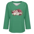 thumbnail image 4 of Blouses for women dressy casual Long Sleeve Polyester and Spandex Soft Clothing L Green womens blouses, 4 of 5