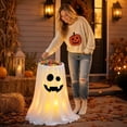 thumbnail image 4 of Lighted Ghost Candy Bowl, Large Floor Stand Holder, Remote Control Led Light Up, Halloween Sugar Bucket Decor,for Halloween Decorations,E, 4 of 6
