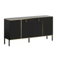 thumbnail image 4 of Kerrogee Pop-Up Door Credenza Sideboard Buffet Buffet Sideboard Storage Cabinet 63"W - Black, 4 of 5