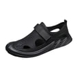 thumbnail image 2 of AUDeals Men's Sport Sandals, Closed Toe Hiking Shoes with Lightweight Breathable Comfort for Outdoor Walking (Black, 8), 2 of 8