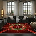 thumbnail image 5 of 1PC Christmas-themed Area Carpet Local Carpet, Lightweight Washable Easy-to-Tidy Carpet Mat Festival Gift, Suitable for Living Room, Bedroom, Dining Room, Hallway, Foyer, Room Accessones, 5 of 8