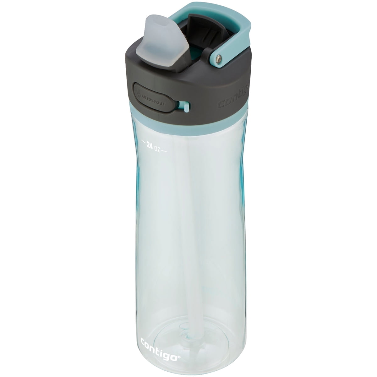 Contigo 24 fl oz Plastic Water Bottle with Caravaner Clip - BPA-Free,  Dishwasher Safe in the Water Bottles & Mugs department at