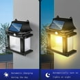 thumbnail image 4 of allowith Solar Wall Lights Outdoor,Square Solar Wireless Wall Mount Lights, IP65 Waterproof Outdoor Wall Lamps Decorative for Garden Patio Yard Fence Decor, 4 of 5