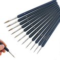 thumbnail image 1 of De Brush, 11 Pcs Bru For Acrylic Oil Art De Brush Set (00000 And 7), 1 of 5