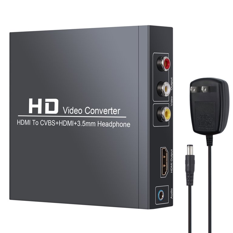Composite RCA HDMI Converter analog digital video audio HDTV adapter