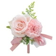 thumbnail image 5 of Couronne de Fleurs de Poignet, 2 Pcs Corsage de Poignet, Violet Clair, 5 of 5
