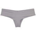 thumbnail image 2 of Botmois Man Solid Spandex Skin Mini Brazilian Bikini Briefs Underwear Enhanceing Bulge Pouch Jockstrap Cheeky Panties Light Gray M, 2 of 3
