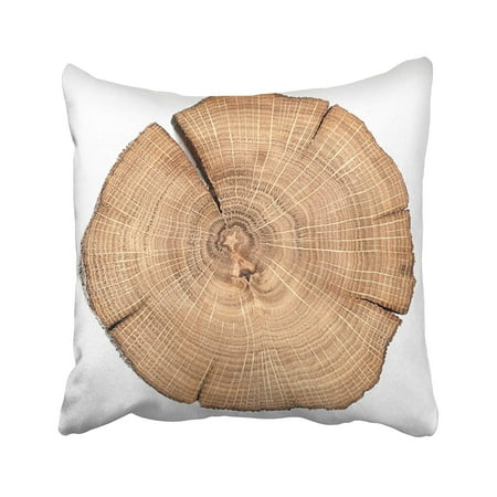- BPBOP Brown Tree Oak Cracked Split With Growth Rings Cut Board Slice Wooden Log Top Stump Pillowcase Pillow Cushion Cover 16x16 inches