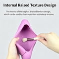 thumbnail image 3 of Silicone Makeup Brush Travel Case, Portable Holder for Brushes & Beauty Tools, 3 of 9