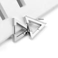 thumbnail image 1 of Pendientes de acero inoxidable de estilo coreano con personalidad geométrica para hombres y mujeres, pendientes de moda, pendientes simples, pendientes triangulares de acero de titanio, 1 of 1