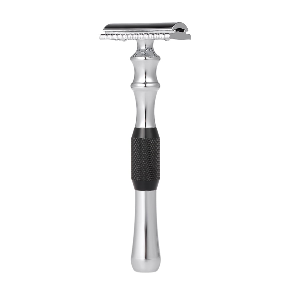 Double Edge Safety Razor Stainless Steel Manual Shaving Razor Long