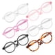 thumbnail image 3 of ColoMX 6 piezas de accesorios para muñecas, gafas en miniatura con montura redonda y lentes transparentes para muñecas bebé, cosplay, disfraces, peluches, accesorios para fotos., 3 of 8