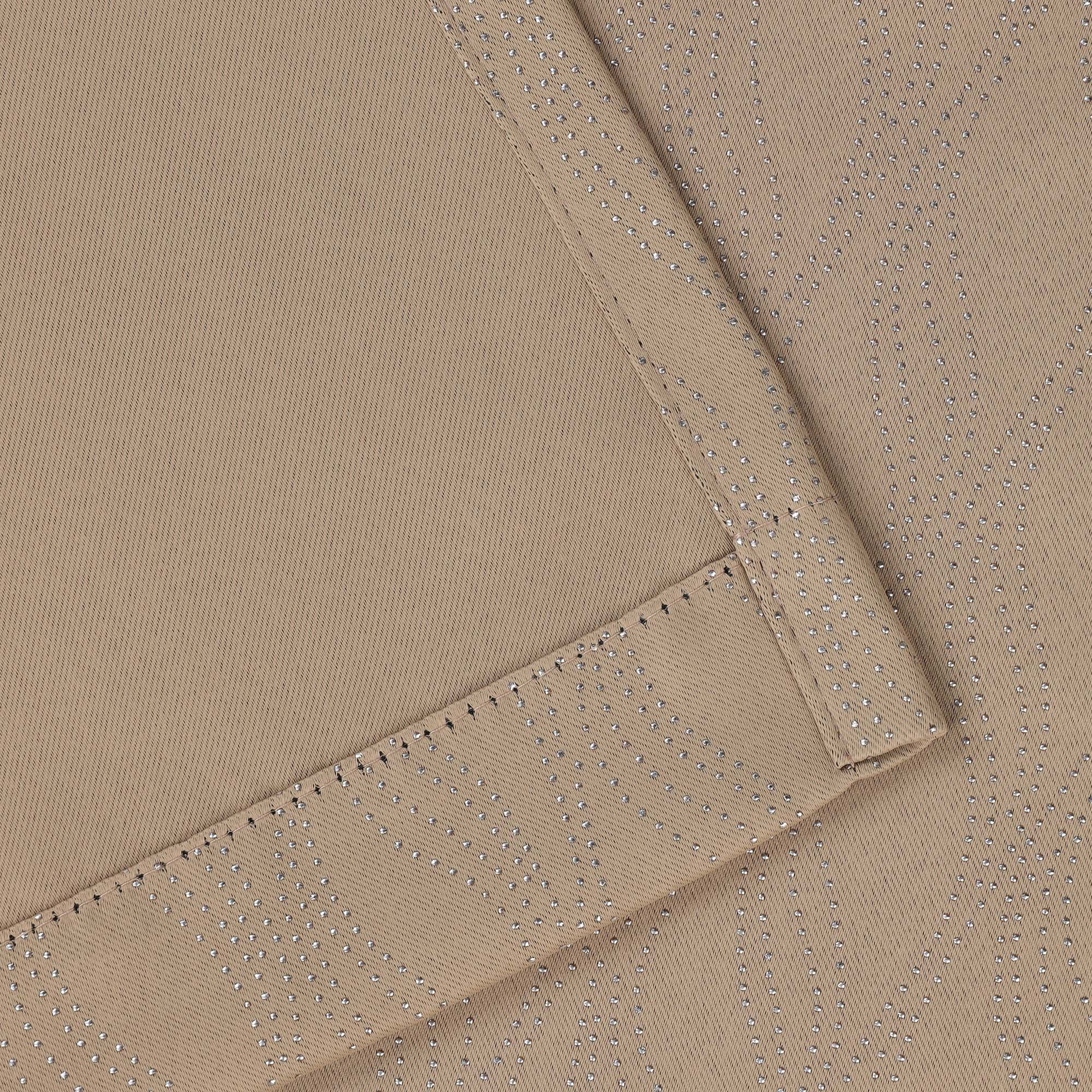 Superior Zuri Blackout Curtains, Grommet Header, Set of 2, 42" X 96", Tan