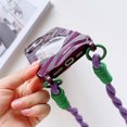 thumbnail image 4 of Crossbody Lanyard Wave Mirror Phone Case for IPhone 15 Pro Max 14 13 12 11 X XR 6 7 8 Plus Braided Rope Protective Cover Fashion, 4 of 6