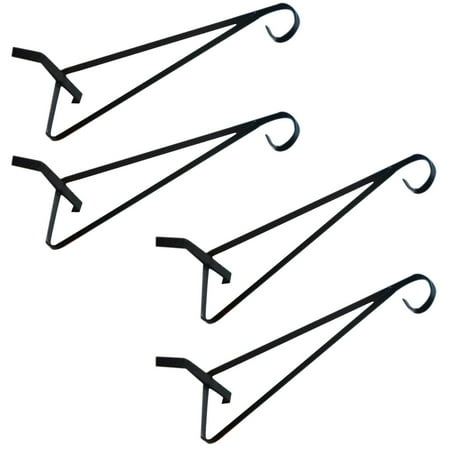 

Shpwfbe Garden Decor Flower Pots Flowerpot Concrete Decorative Column Wall Hook 4Pcs Metal Bracket Pat Hook Up