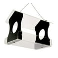 thumbnail image 3 of JCs Wildlife Poly Lumber and Acrylic Hanging Bird Feeder with Roof - Holds 3 Cups of Bird Seed (Black), 3 of 5