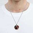 thumbnail image 5 of Seven Starred Iadybird Glass Design Circular Pendant Necklace - Womens Necklaces, 5 of 5