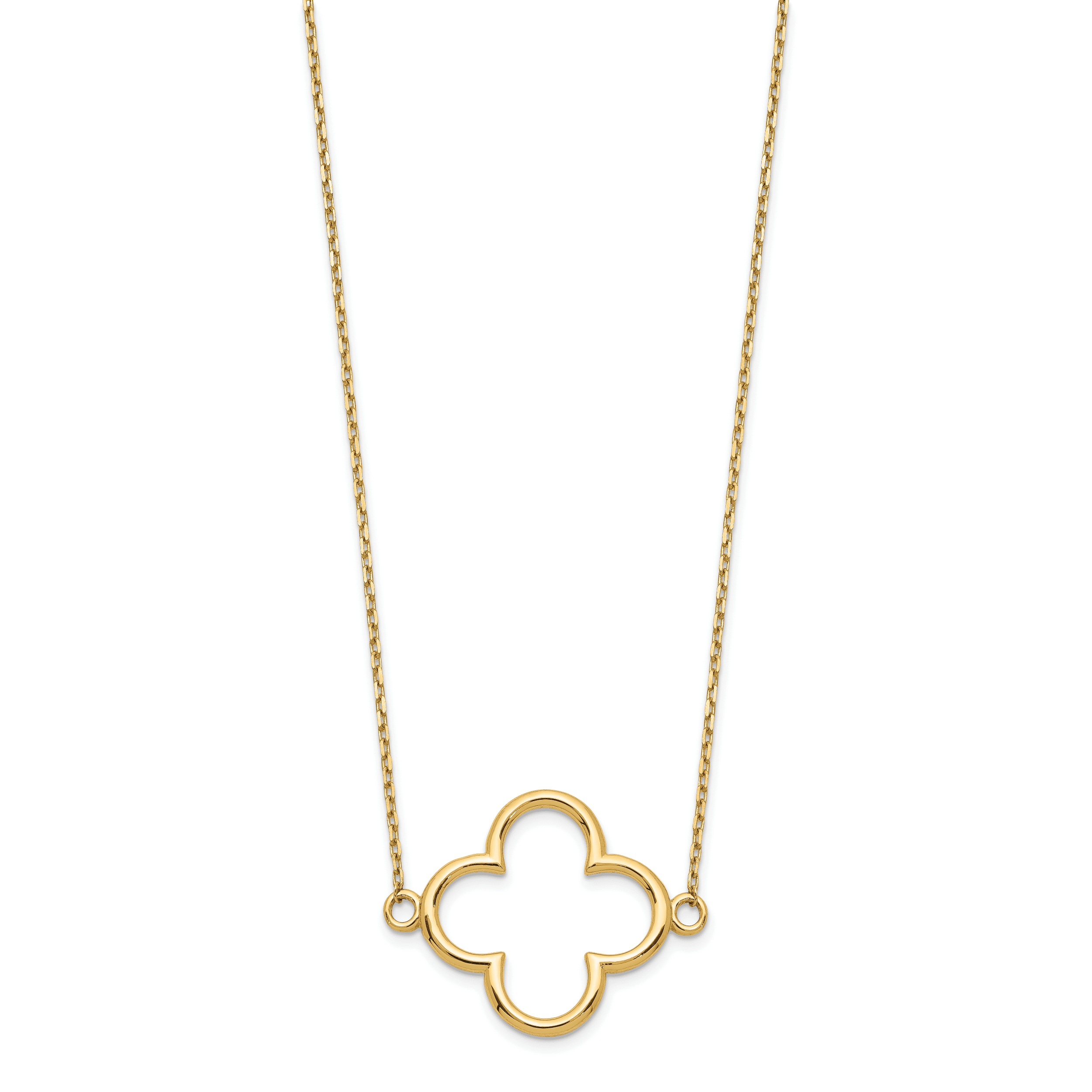 Small Modern Design Heart Pendant Charm Created CZ Crystals 14k Yellow Gold