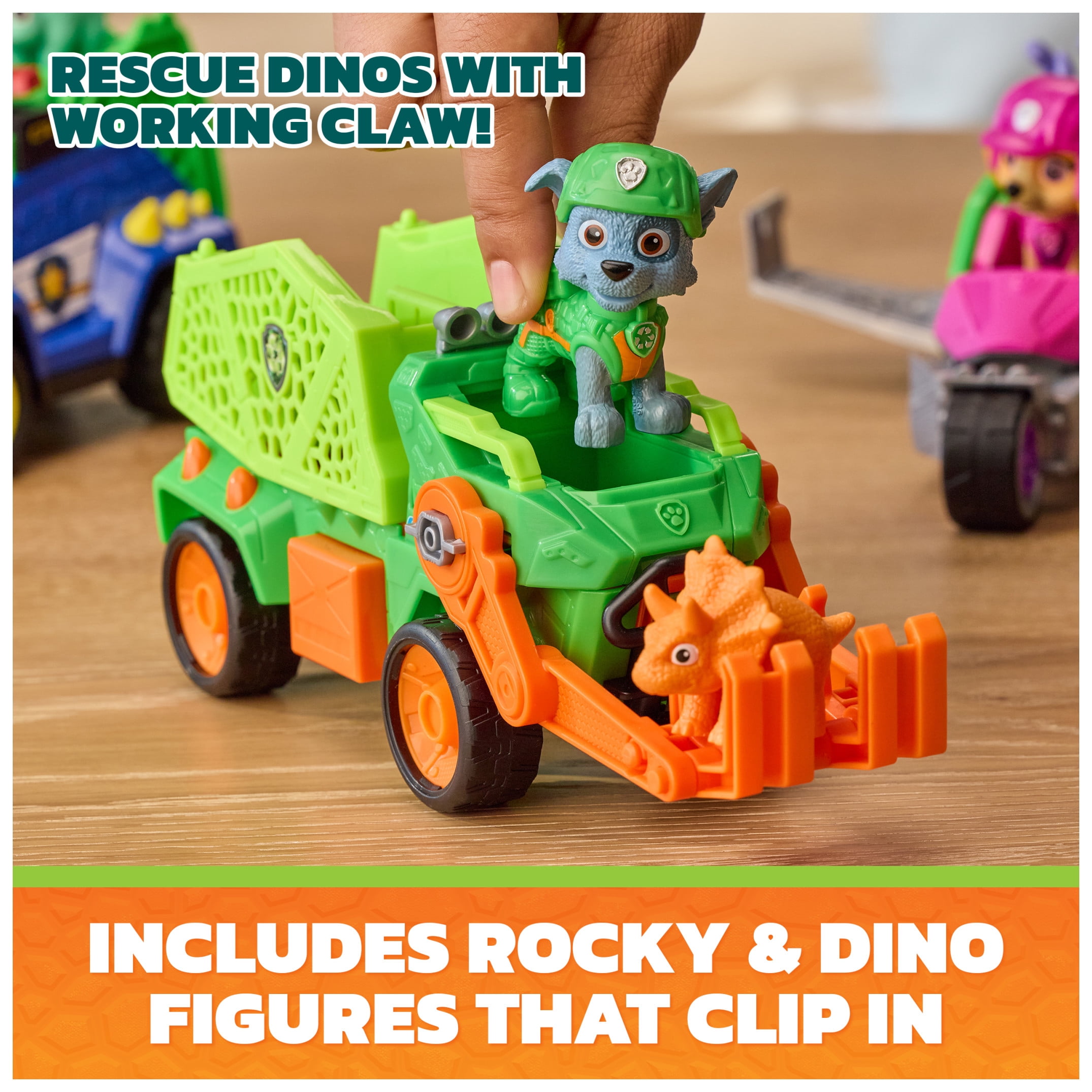PAW Patrol: The Dino Movie Rocky Dino Rescue Recycler, Ages 3+