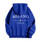 thumbnail image 4 of MHFRRA Sudadera con Capucha y Estampado de Letras para Uso Informal Jersey Elegante y Cómodo para Uso Diario Ideal para Actividades Al Aire Libre y Relajación Azul, 4 of 5