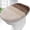 Brown, variant on Buganda Soft Microfiber Toilet Lid Cover, Washable Bathroom Seat Covers, Fits Most Round, Elongated and Oblong Lids, Grey, 19.5"X18.5"