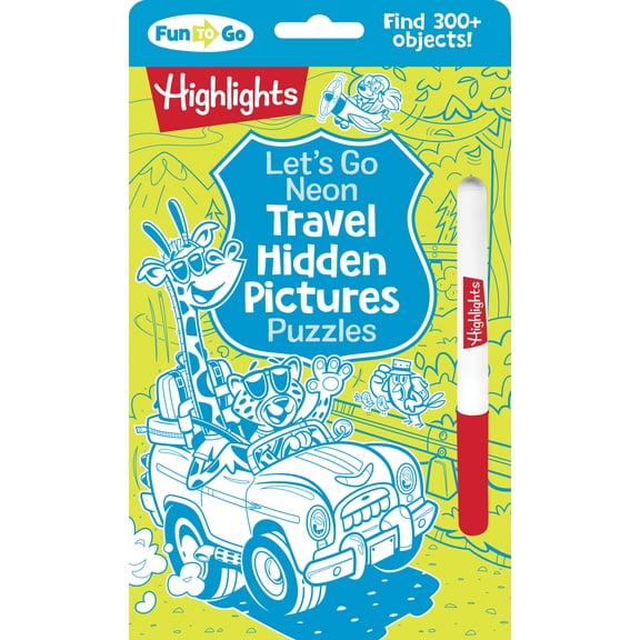 Let's Go Neon Travel Hidden Pictures Puzzles (Hardcover)