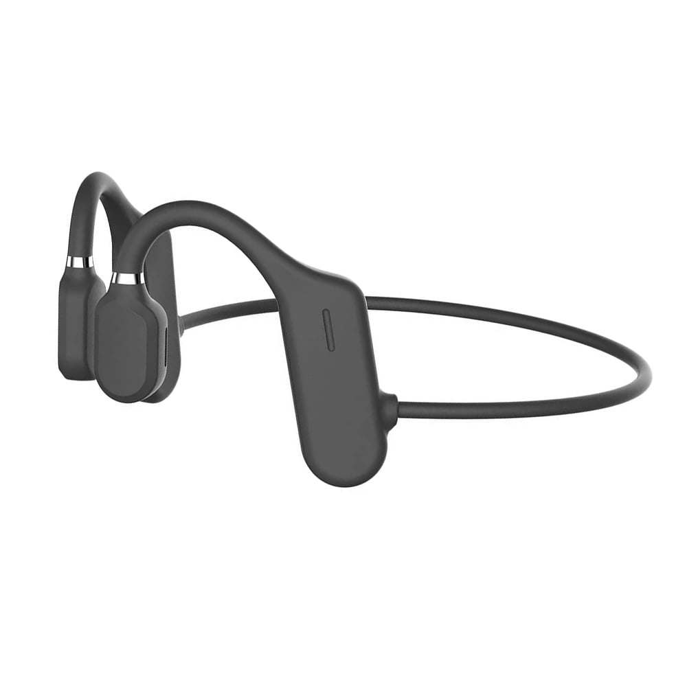 Bone Conduction Headphones Bluetooth 5.0,Wireless Open Ear Headphones Built-in Mic,Waterproof Earphones,Sweatproof Sports Headset for Running,Cycling,Hiking,Gym,Climbing & Driving(Black) -