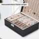 thumbnail image 5 of Jewelry box Jewelry box, 2-layer jewelry box, 23 x 17x 19 cm, black, 5 of 5