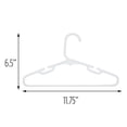 thumbnail image 2 of Honey-Can-Do Plastic Kid's Clothing Hanger, 30 Pack, White, 2 of 2