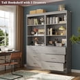 thumbnail image 2 of Homieasy 23.6" Closet System with Wooden Drawers, Gray, 2 of 6