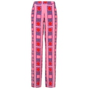 KUTNIA Woman Pink Silk Zeugma Pants