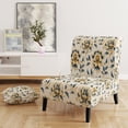 thumbnail image 2 of Designart "Contemporary Motifs Victorian Pattern IX" Upholstered Floral Accent Chair and Cottage Arm Chair - Multiple Color & Pattern, 2 of 7