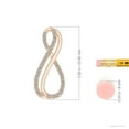 thumbnail image 3 of ANGARA Natural Prong-Set Diamond Infinity Pendant in 14K Rose Gold for Women (Size-1.2mm| Color-K| Clarity-I3) | April Birthstone, Anniversary, Jewelry Gift for Women | Natural Diamond Necklace, 3 of 7
