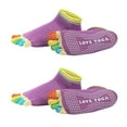 thumbnail image 1 of Uxcell Calcetines de Dedo para Yoga, Antideslizantes de Algodón para Hombres y Mujeres, Talla Única - Ideal para Pilates/Barre/Ballet/Fitness, 1 of 7