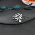 thumbnail image 4 of Sonducket Anillo de apertura para mujer, decoración de circonita de Metal de cobre, anillos de moda ajustables para novia, chicas, dama, suministros de Ropa, zapatos y accesorios Miscelánea Sonducket AP014771-00, 4 of 6