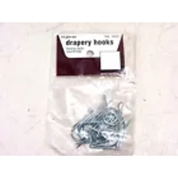 HEAVY DUTY ROUND TOP DRAPERY HOOKS 14 CT, NO. 1003