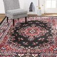 thumbnail image 1 of Home Dynamix Premium 7`8"X10`7" 7069-450 Sakarya Traditional Area Rug Black/Red, 1 of 5