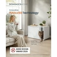 thumbnail image 2 of SONGMICS HOME Toolless Assembly Cat Litter Box Enclosure - Side & Coffee Table, Push-to-Open Door, Minimalist Modern, Snow White,, 2 of 6