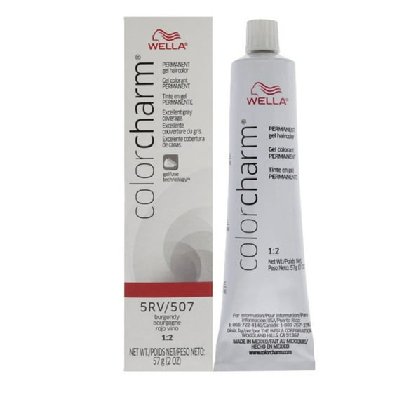 WELLA COLOR CHARM, HAIR COLOR Permanent Burgundy Gel Hair HC-G507/5RV