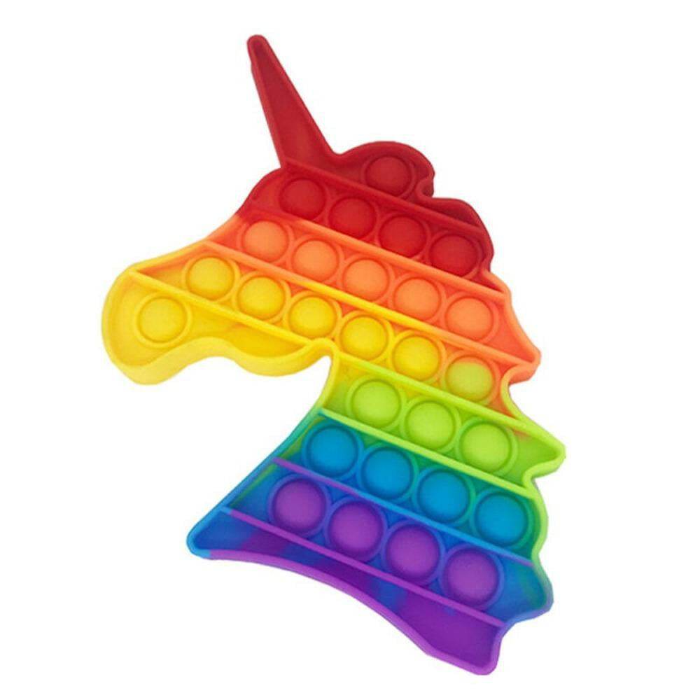 Push Pop Fidget Kids Toy It Bubble Special Needs Silent Sensory Autism Classroom 