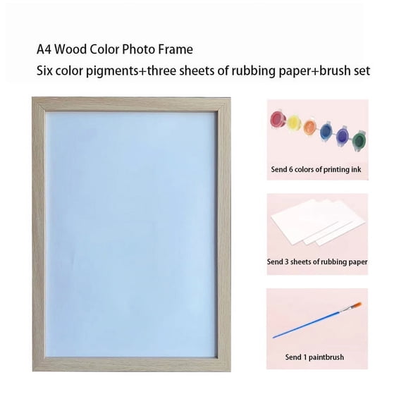 CSCHome DIY Handmade Couple Handprint Picture Frame Wall Hanging Souvenir Wall Decorations 8.3*8.3inch