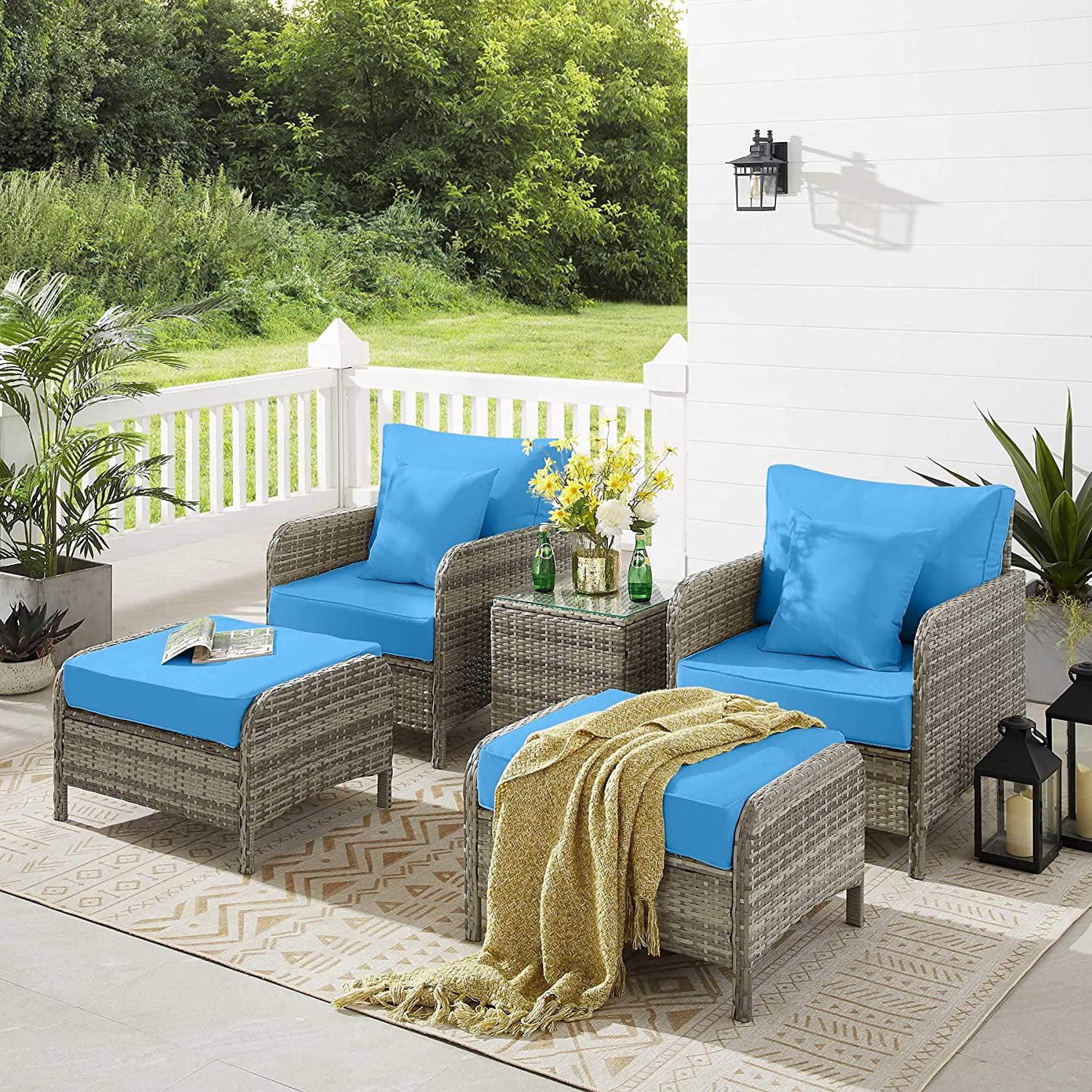 Tribesigns Patio Furniture Set Outdoor Sectional Patio Sofa Set Patio