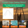 thumbnail image 5 of Kojem Yoga Swing Stand 97" Portable Frame 2.46m Triangle Structure Adjustable Stable Durable for Indoor Outdoor Aerial Hammocks Pull-up Poles Swing Inversion, 5 of 11