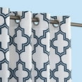 thumbnail image 2 of Sun Zero 84" x 54" Indigo Trellis Outdoor Curtain With Grommets, 2 of 6
