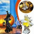 thumbnail image 2 of Halloween Decorations Witch Statue with Lantern,Resin Hell Messenger Witch Statue with LED Lantern,Faceless Scary Vintage Witch Figurine,Halloween Ghost Statue for Garden Sculptures Home Party Decor, 2 of 9