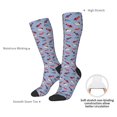 thumbnail image 4 of Fotbe winter Dachshund Calcetas Divertidas Estampadas para Hombre y Mujer, Calcetas de Algodón hasta la Rodilla para Caminar, Correr, Enfermería y Embarazo, 4 of 6