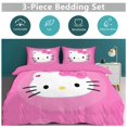 thumbnail image 3 of Hello Kitty Comforter Set  - 3 Piece Bedding Includes Pillow Covers - Super Soft Bedding Room Decor, 3 of 10