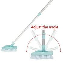 ALING Floor Scrub Brush With Adjustable Long Handle 57-87Cm,Household Cleaning Tools Scalable Floor Brushes For Tile Bathtub Bathroom Patio Kitchen Wall Deck Clean Brush