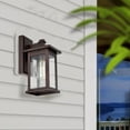 thumbnail image 5 of cadeninc Outdoor Wall Lantern Sconce Porch Light With Clear Glass(2-Pack) Brown Brown, 5 of 5